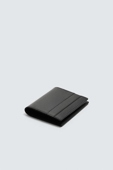 LEATHER CARD HOLDER - Black by Zara - Image 1