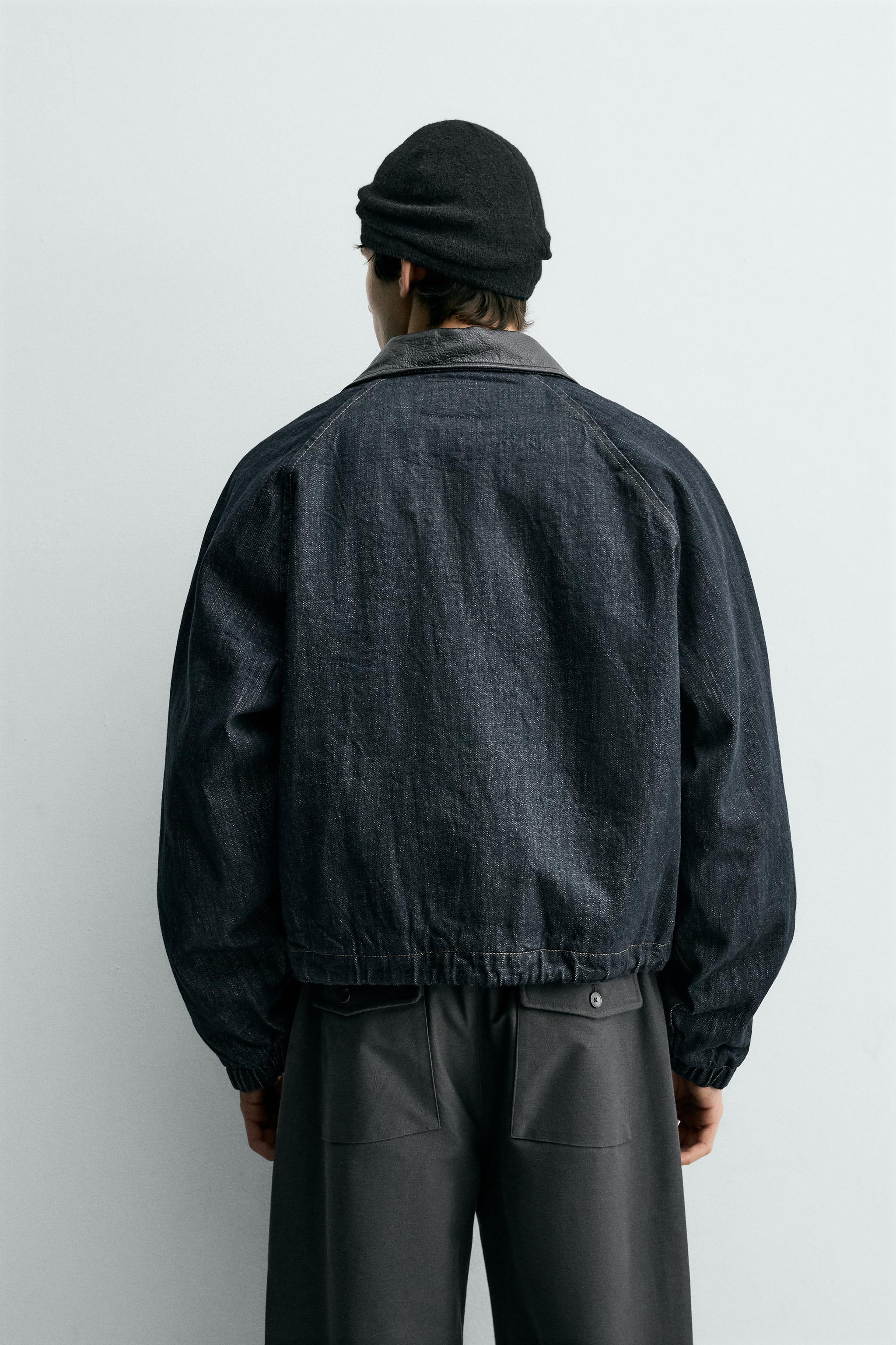 VESTE EN DENIM COL COMBINÉ