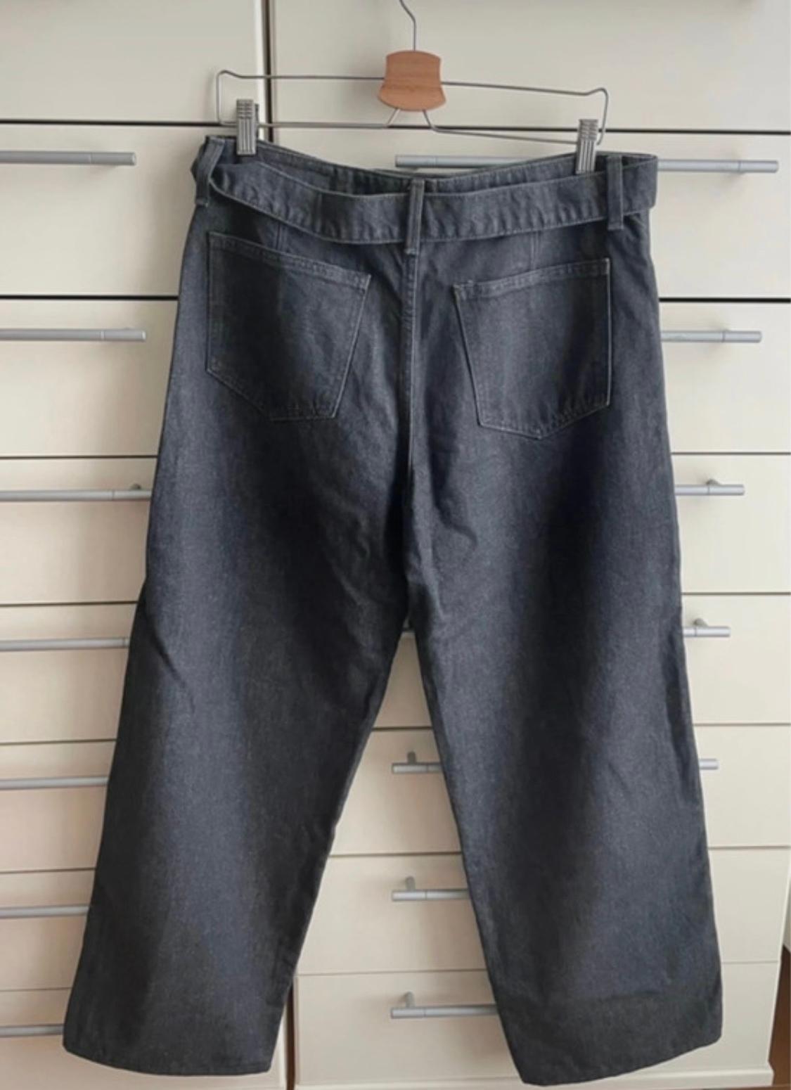 JEANS WIDE LEG A VITA ALTA CON CINTURA - Image 3