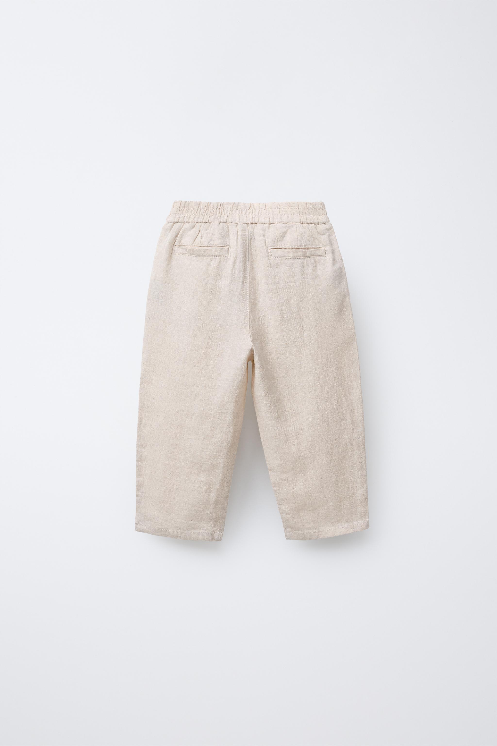 PANTALON BAGGY EN LIN