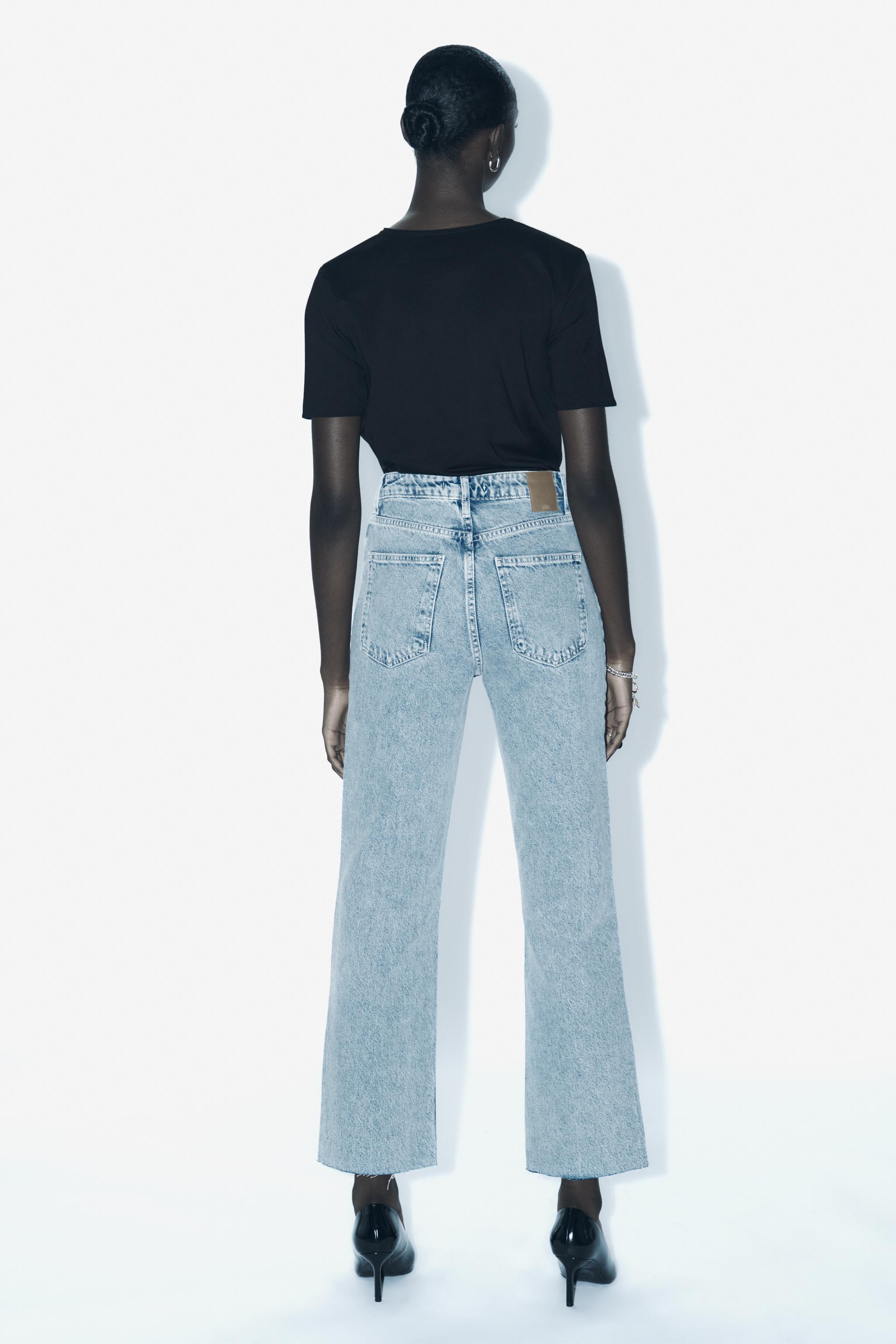 HIGH RISE Z1975 STRAIGHT LEG JEANS - Indigo | ZARA United States