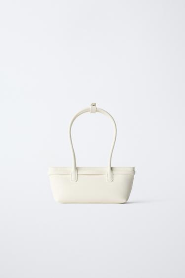 BUCKLE DETAIL SHOULDER BAG - Ecru White by Zara - Image 4