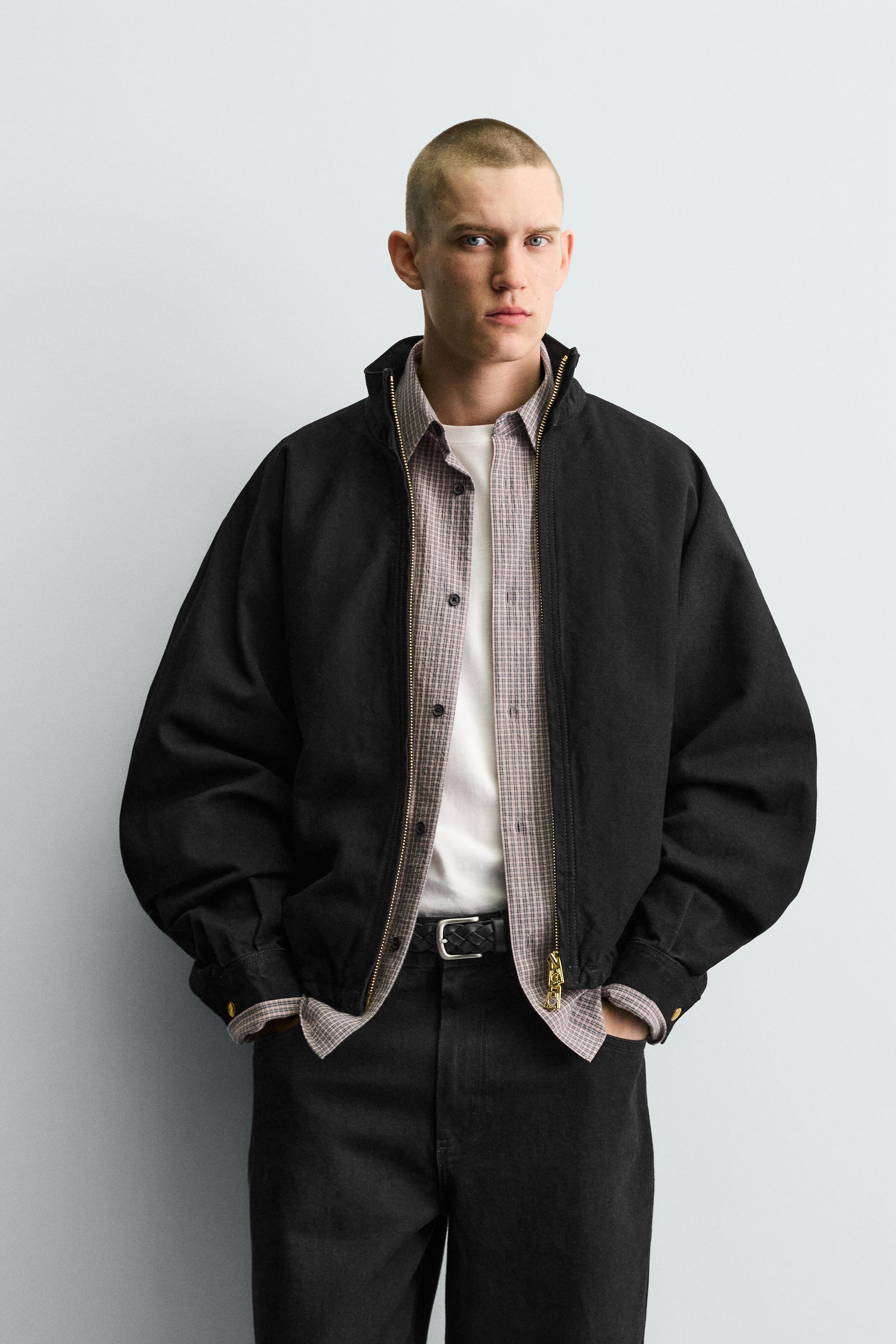 BLOUSON BOMBER COUPE CARRÉE EN COTON