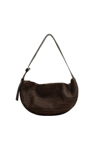 BRAIDED SHOULDER BAG - Brown by Zara