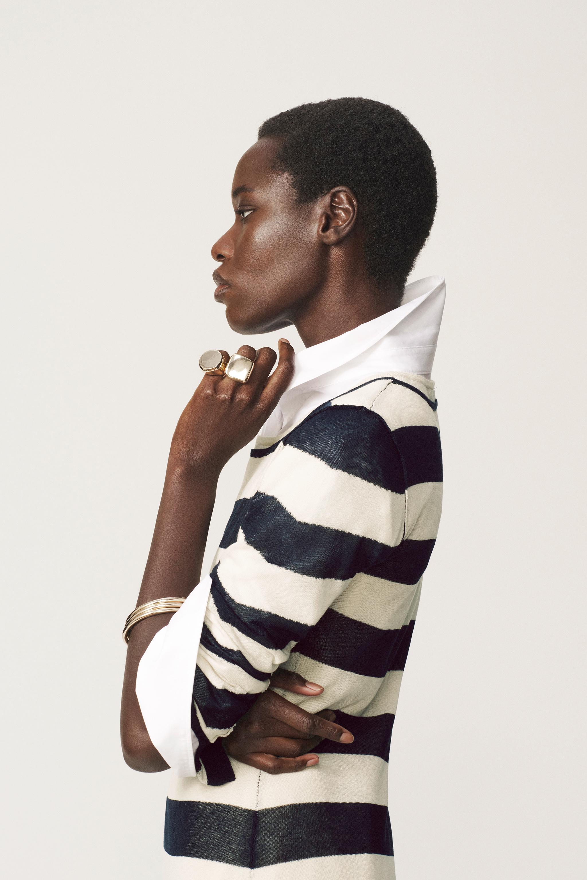 Zara ÇİZGİLİ ELBİSE - THE ITEM ZARA WOMAN görsel 6