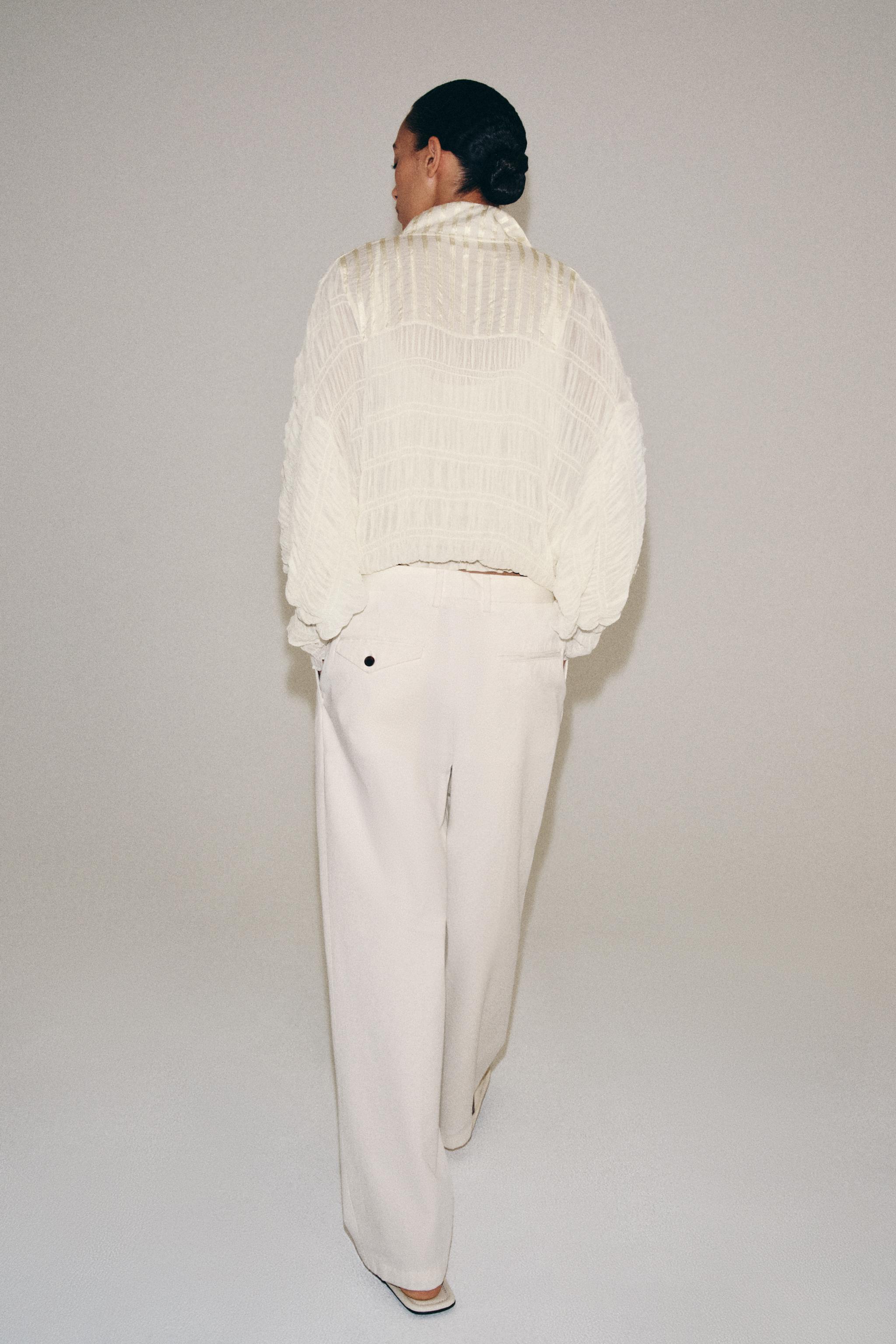 ZW COLLECTION GATHERED BOMBER JACKET