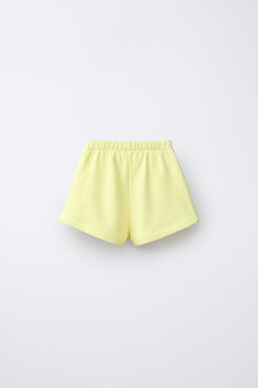 SLOGAN SWEATSHIRT AND BERMUDA SHORTS SET - Yellow by Zara - Image 4