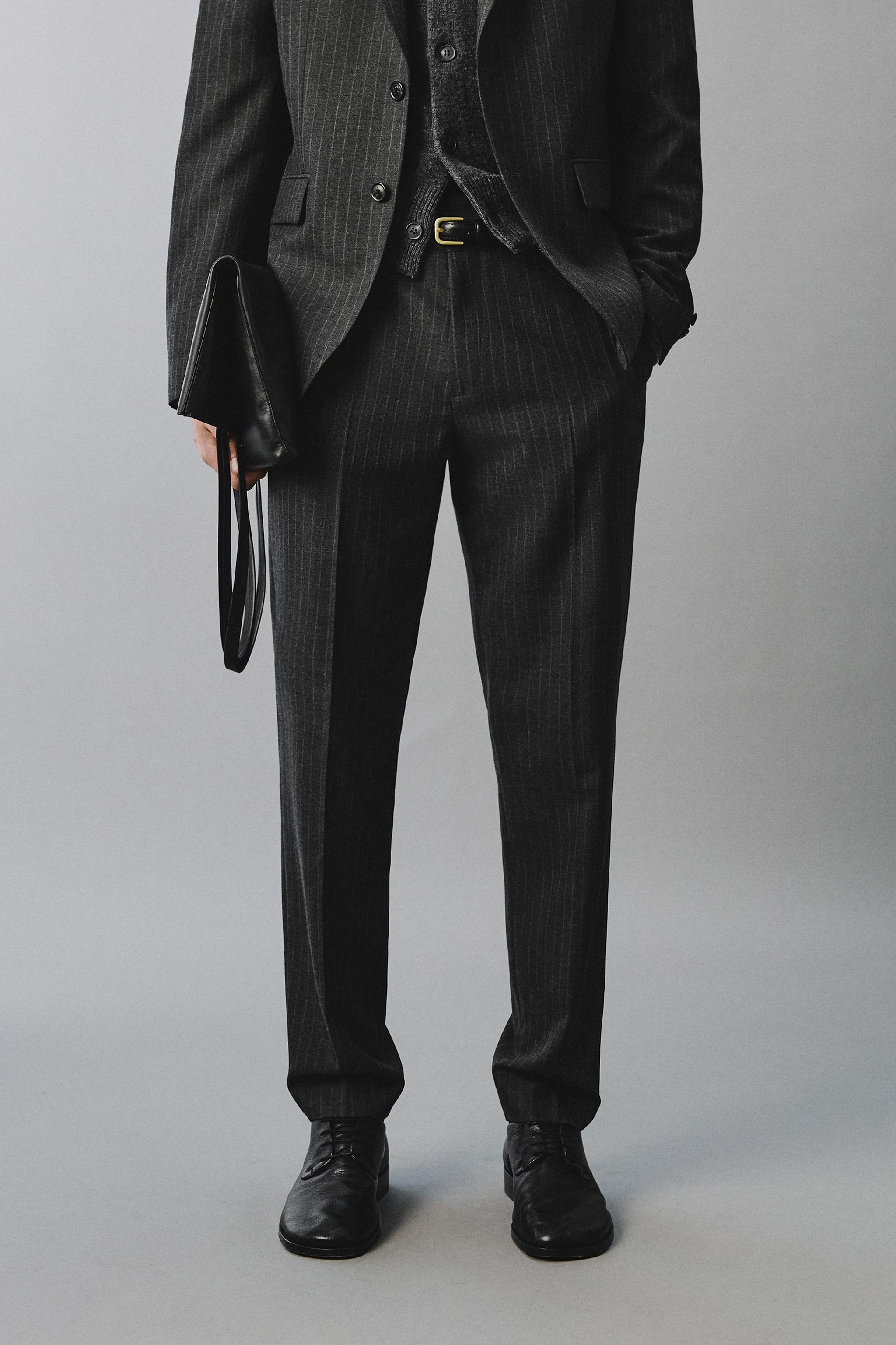 PINSTRIPE SUIT PANTS