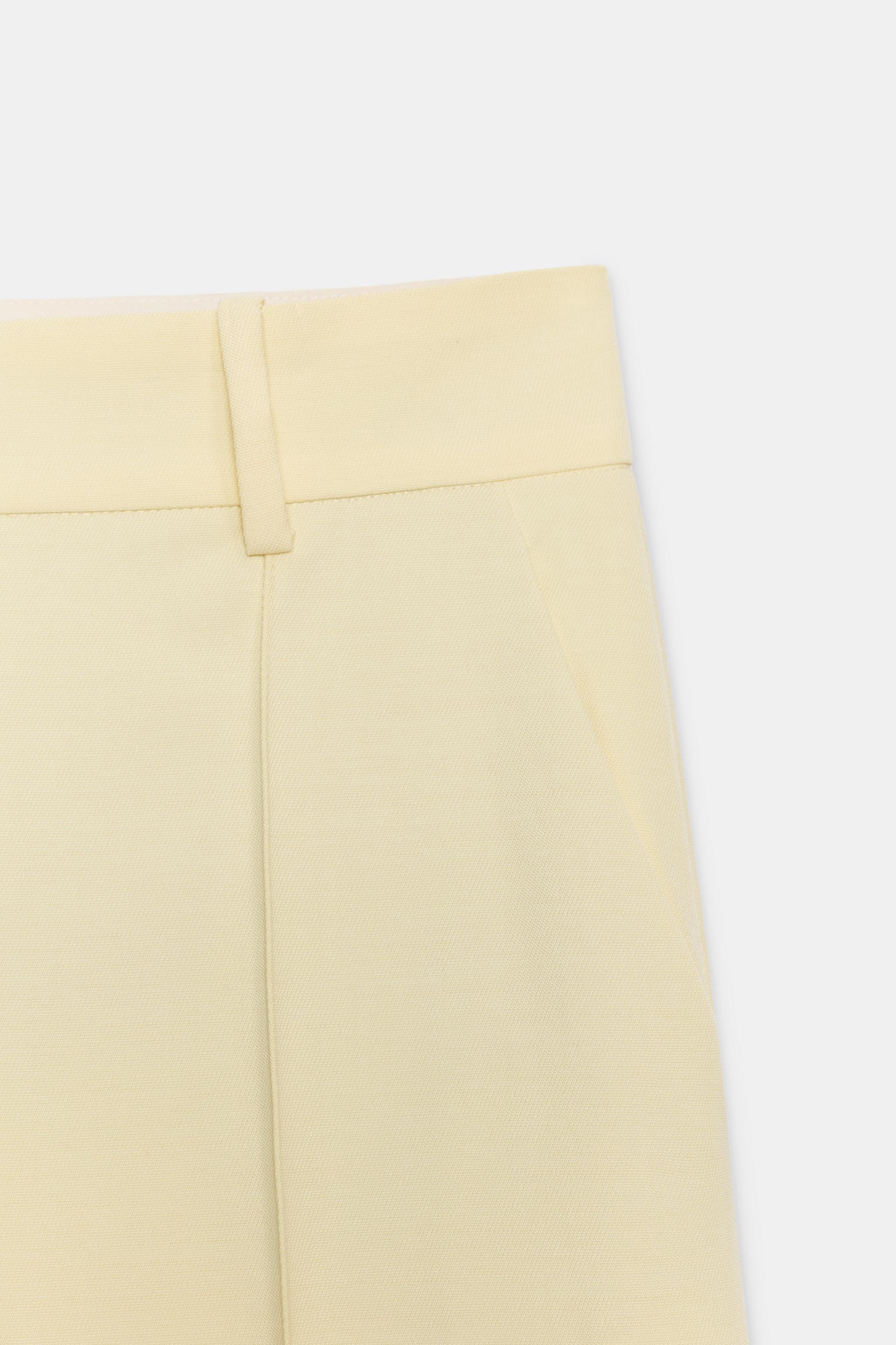Zara ZW COLLECTION KISA PAÇA PANTOLON görsel 6