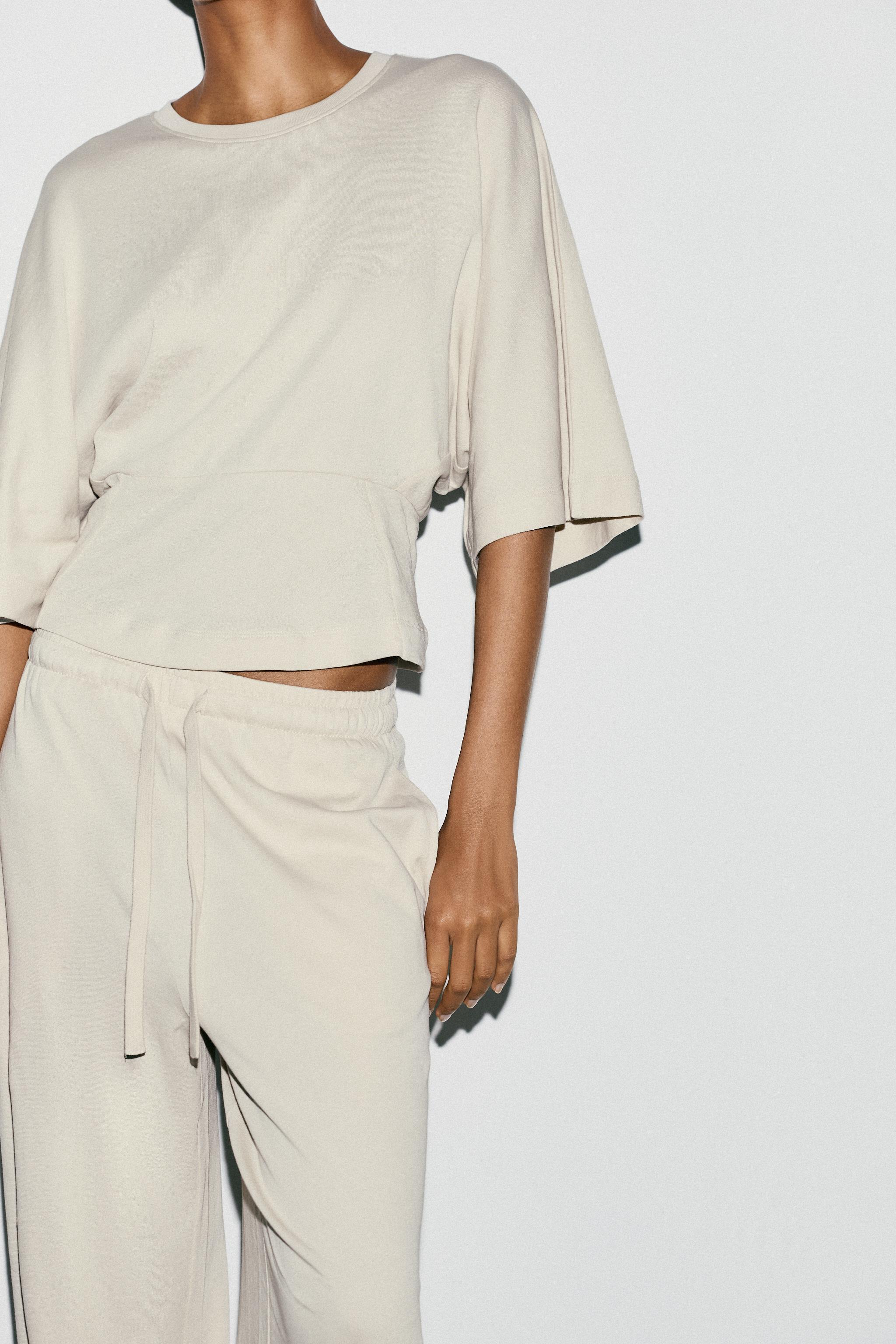 STRAIGHT LEG COTTON PANTS