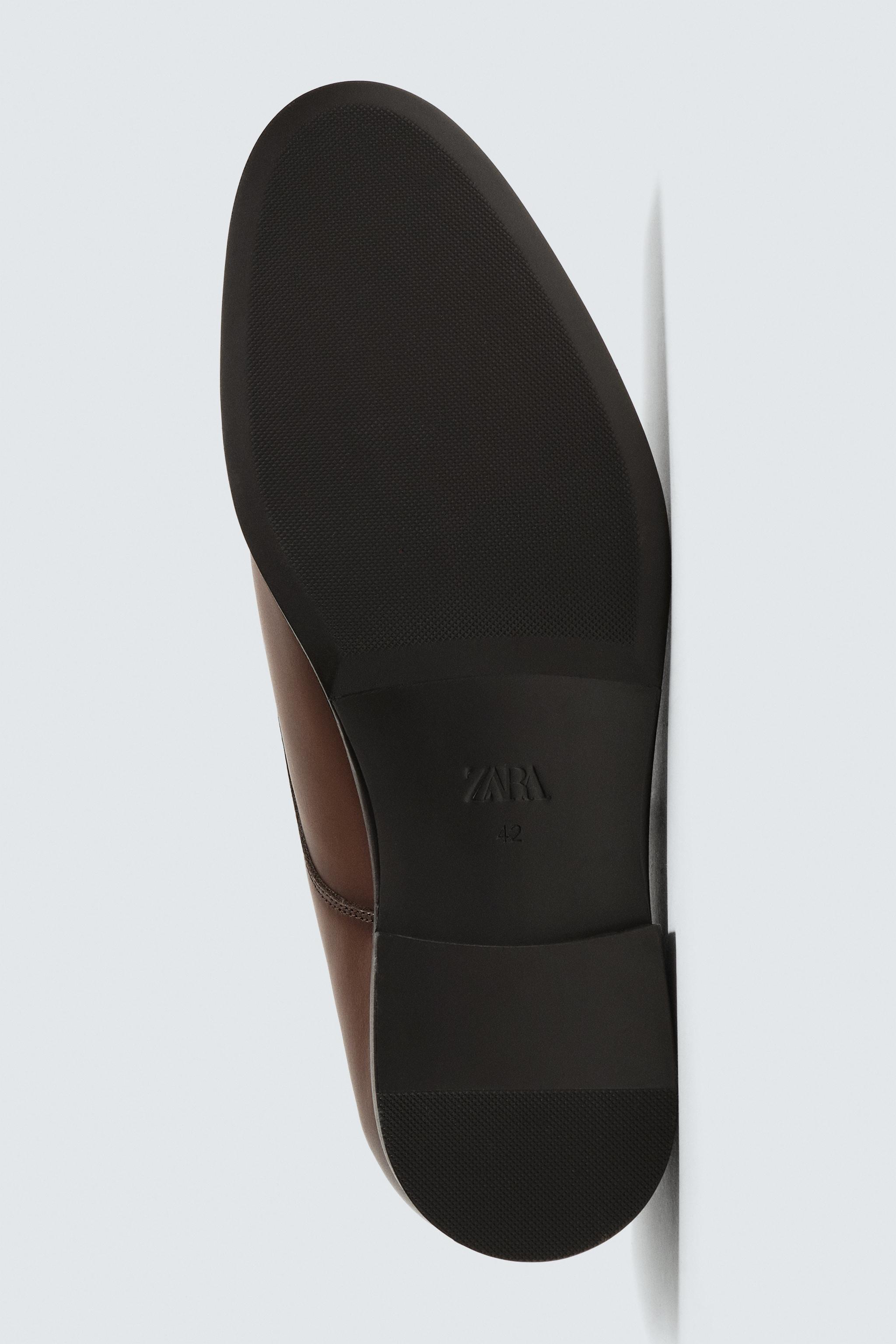 Zara - Leather Dress Shoes - Black - 7 - Man Zara - Leather Dress Shoes - Black - 7 - Man