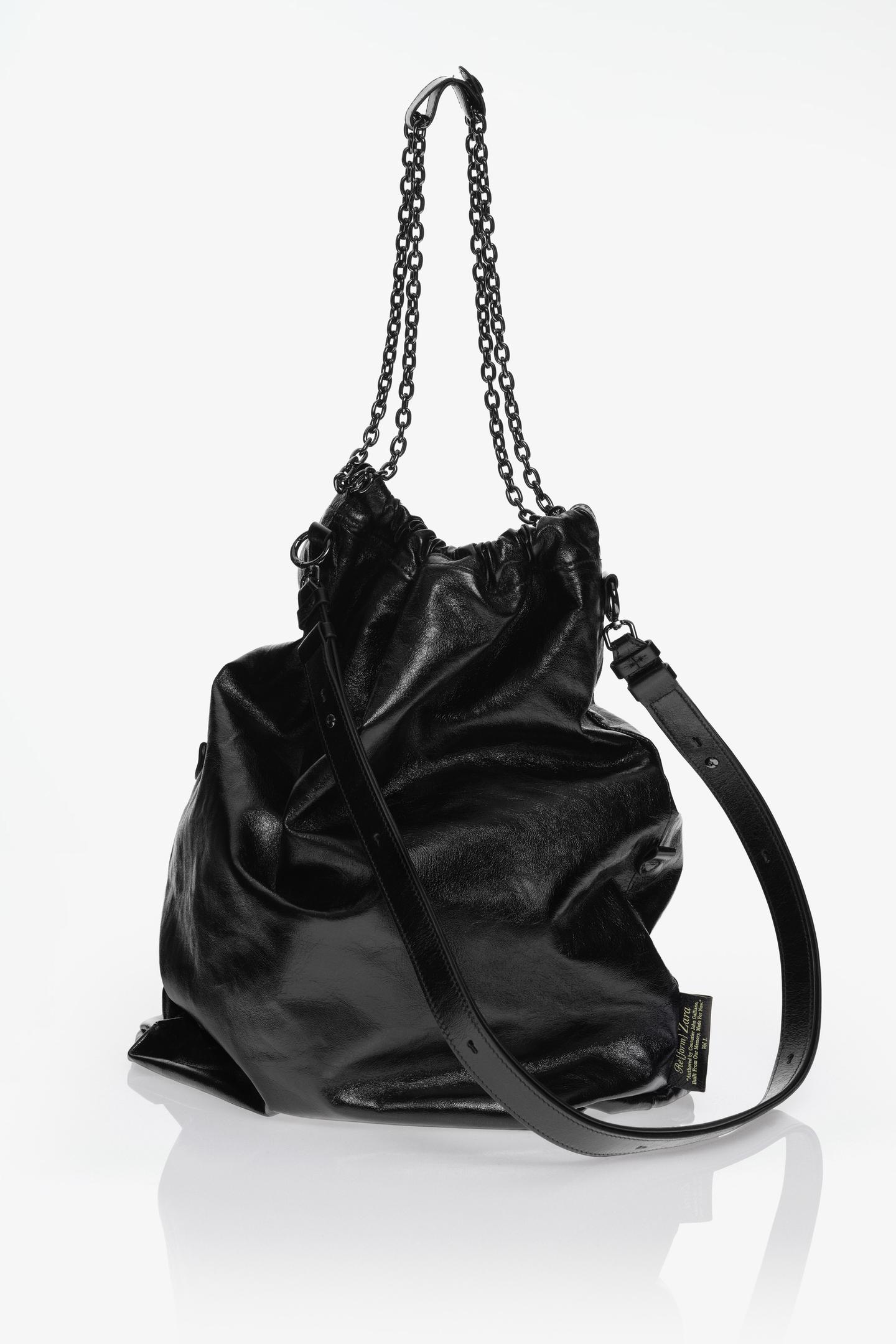Женская сумка Zara Limited Edition Tri-Chic Large Leather, цвет: Чёрный — фото 8