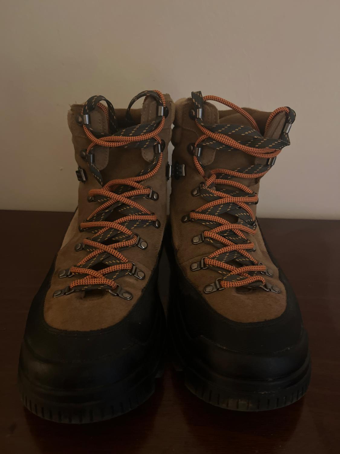 CHUNKY SOLE MENS TREKKING BOOTS MULTIPLE LACES - Image 2