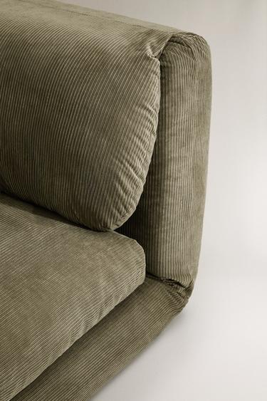 FOLDING CORDUROY CHAIR - Green by Zara - Image 2