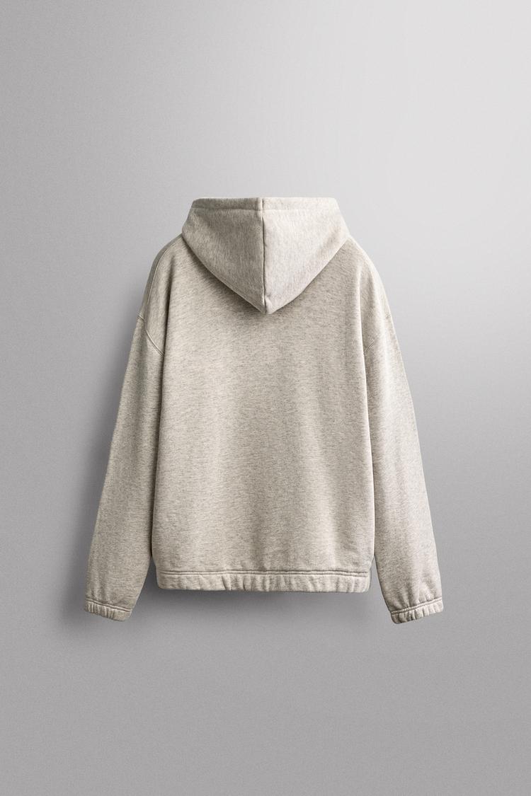 Sudadera con capucha de algodón con cierre 2