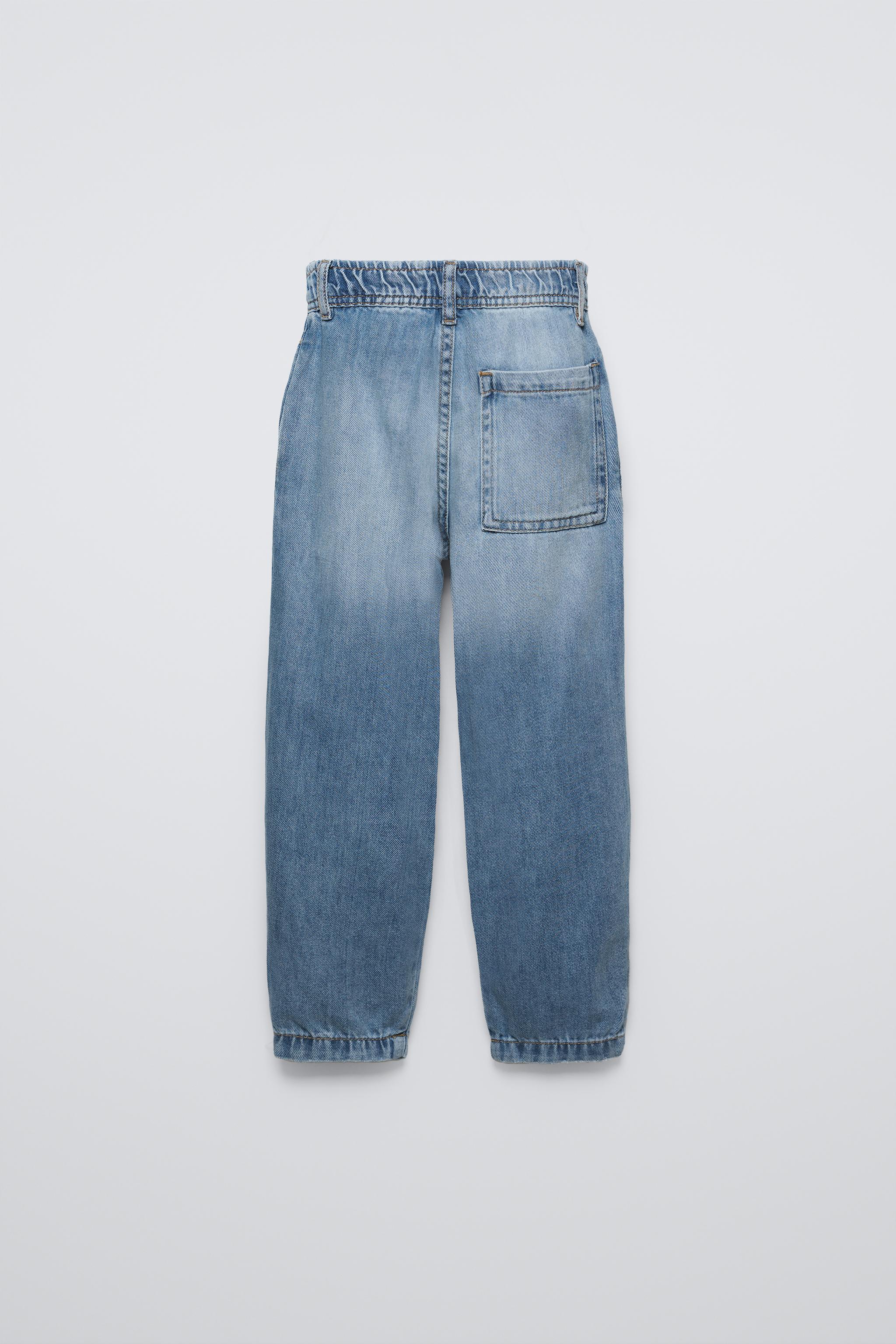 Zara Balloon Fit Jeans Blue Kids