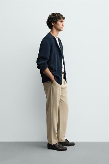 PANTALON STRAIGHT FIT CONFORT - Beige de Zara - Image 3