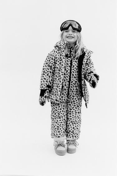 MANOPLAS ANIMAL PRINT ANTIDESLIZANTES SKI COLLECTION - Crudo de Zara