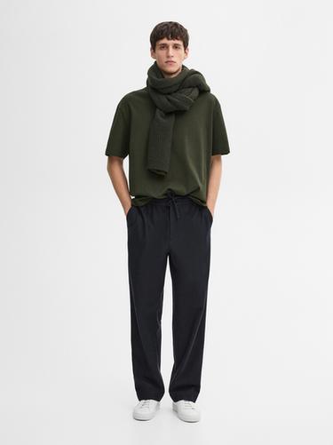 Zara 100% cotton medium weight T-shirt - Moss green