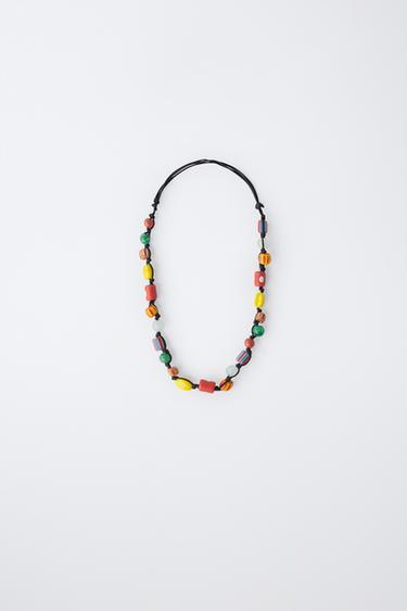 BEADED ROPE NECKLACE - Multicoloured by Zara - Image 0