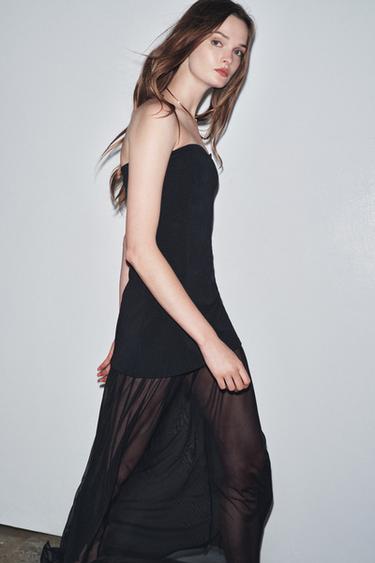 ROBE BUSTIER BIMATIÈRE - Noir de Zara - Image 2