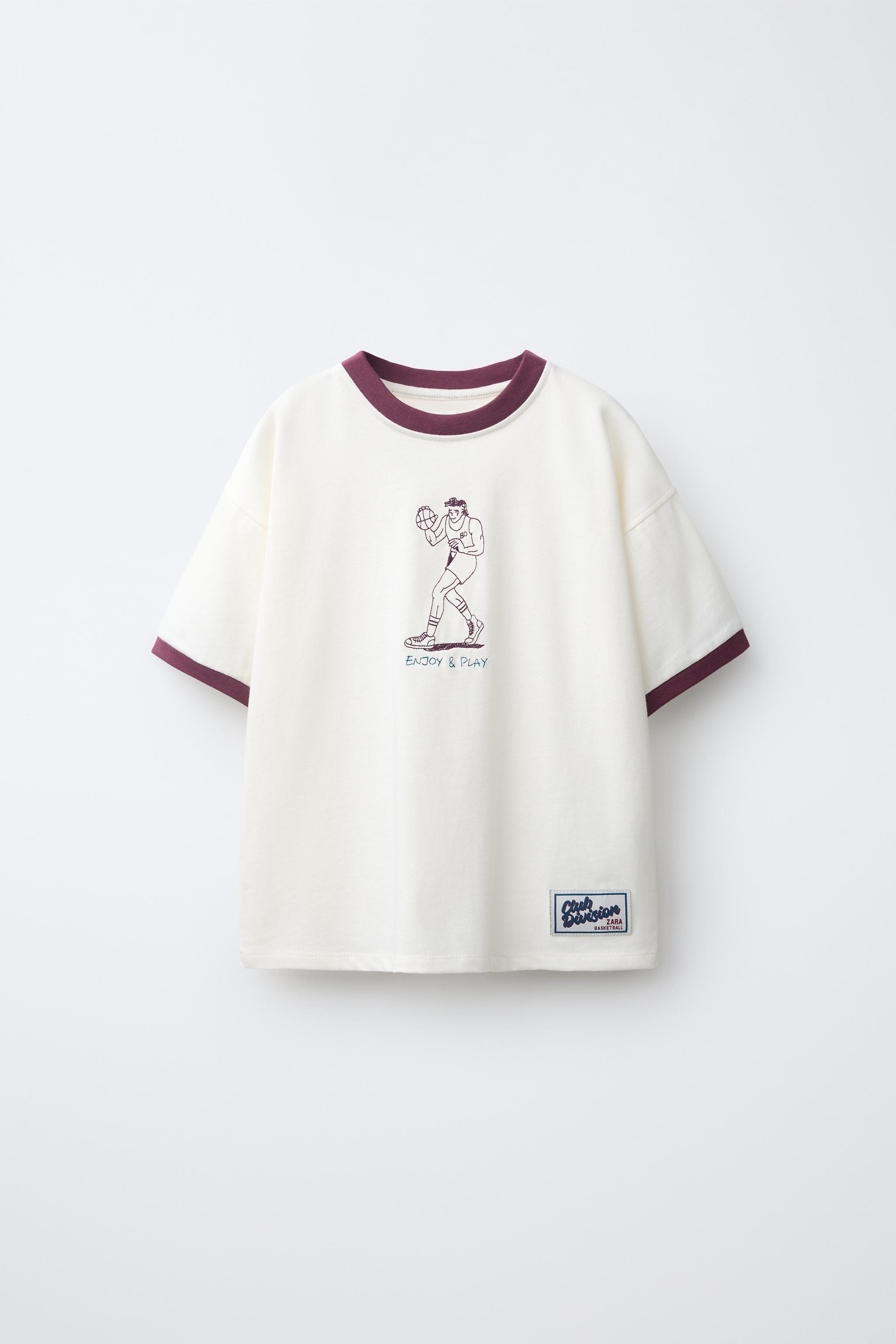CAMISETA ESTAMPADO VIVO CONTRASTE