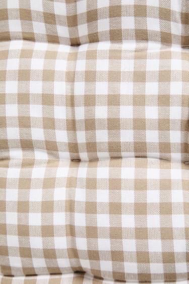 DYED THREAD CHAIR CUSHION - Beige by Zara