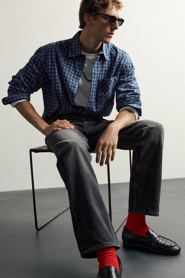 AARON LEVINE X ZARA STRAIGHT-LEG JEANS - Black by Zara
