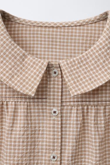 EMBROIDERED PETER PAN COLLAR SHIRT BENSIMON ® X ZARA - Caramel by Zara - Image 2