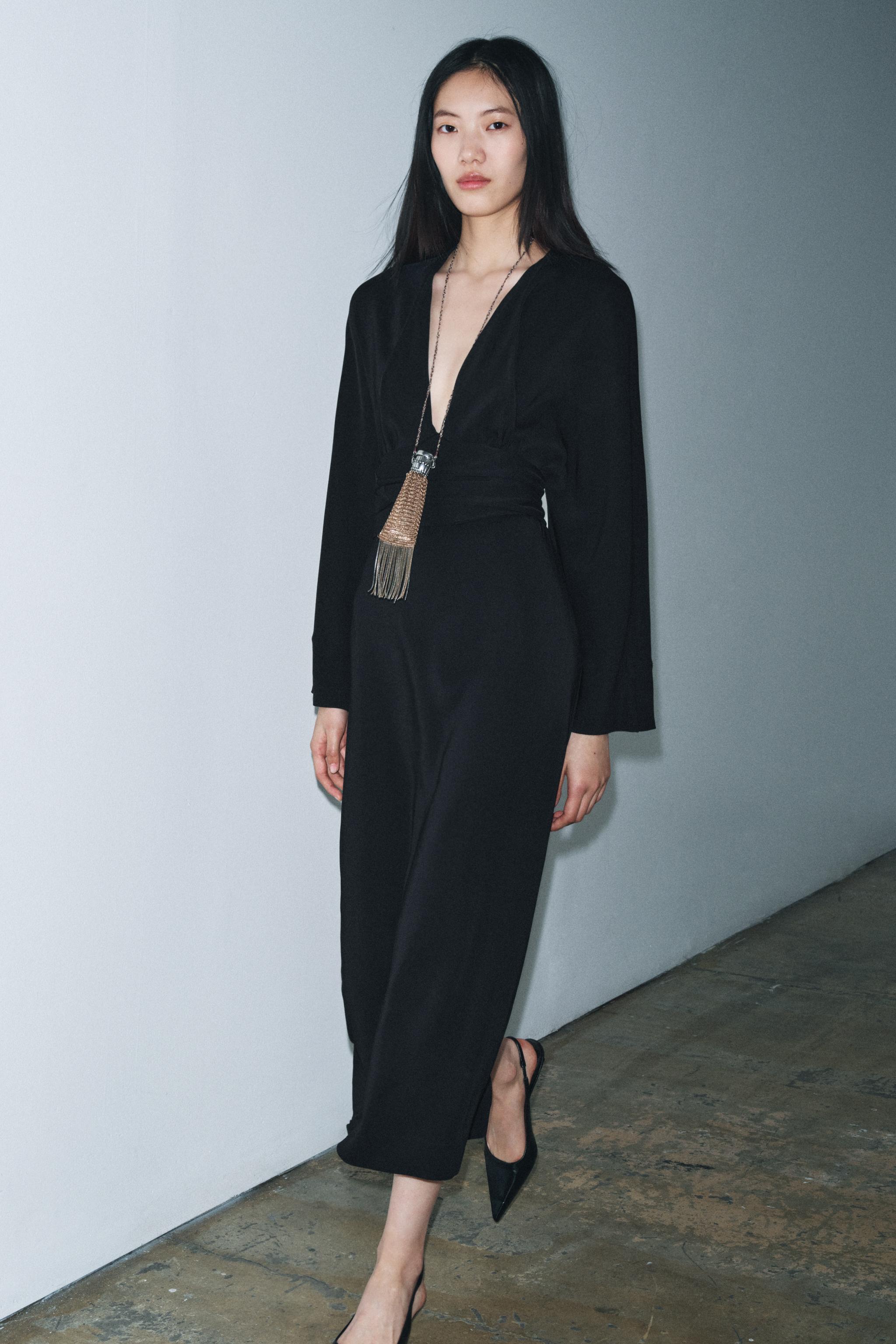 ZW COLLECTION MIDI DRESS WITH TIES