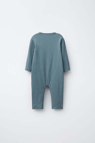 RIB JUMPSUIT - Bluish by Zara - Image 1