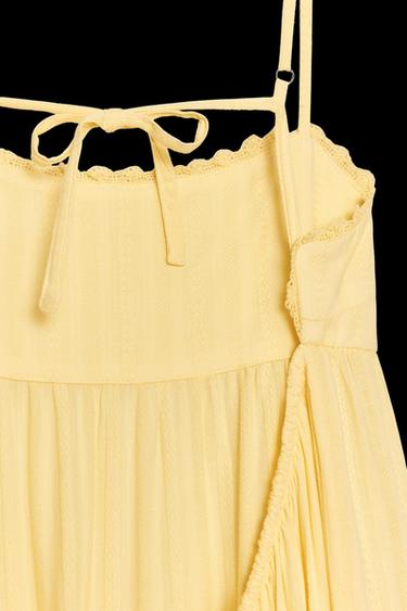 OPEN BACK PANEL DRESS - Yellow by Zara