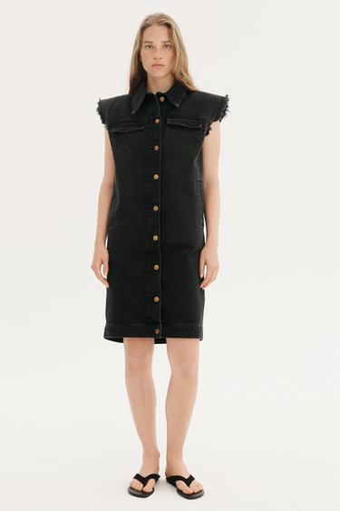 VESTIT DENIM MÀNIGA CISA WILLY CHAVARRIA X ZARA - Negre de Zara