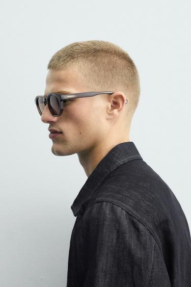 ROUND SUNGLASSES - Dark brown by Zara - Image 1