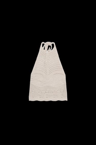 NECKHOLDER-STRICKTOP - Cremefarben von Zara - Bild 0