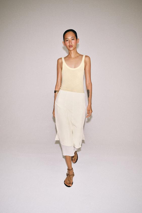 ZW COLLECTION COMBINATION MIDI SKIRT from Zara - $79.90