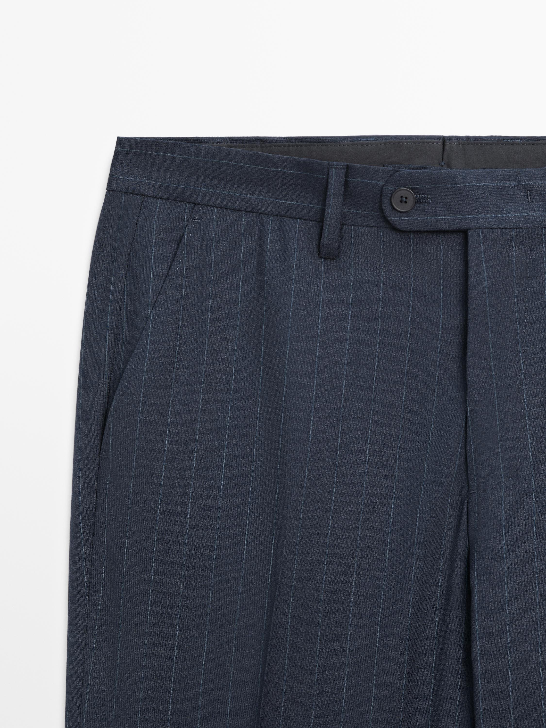 Pantalon de costume à rayures tennis
