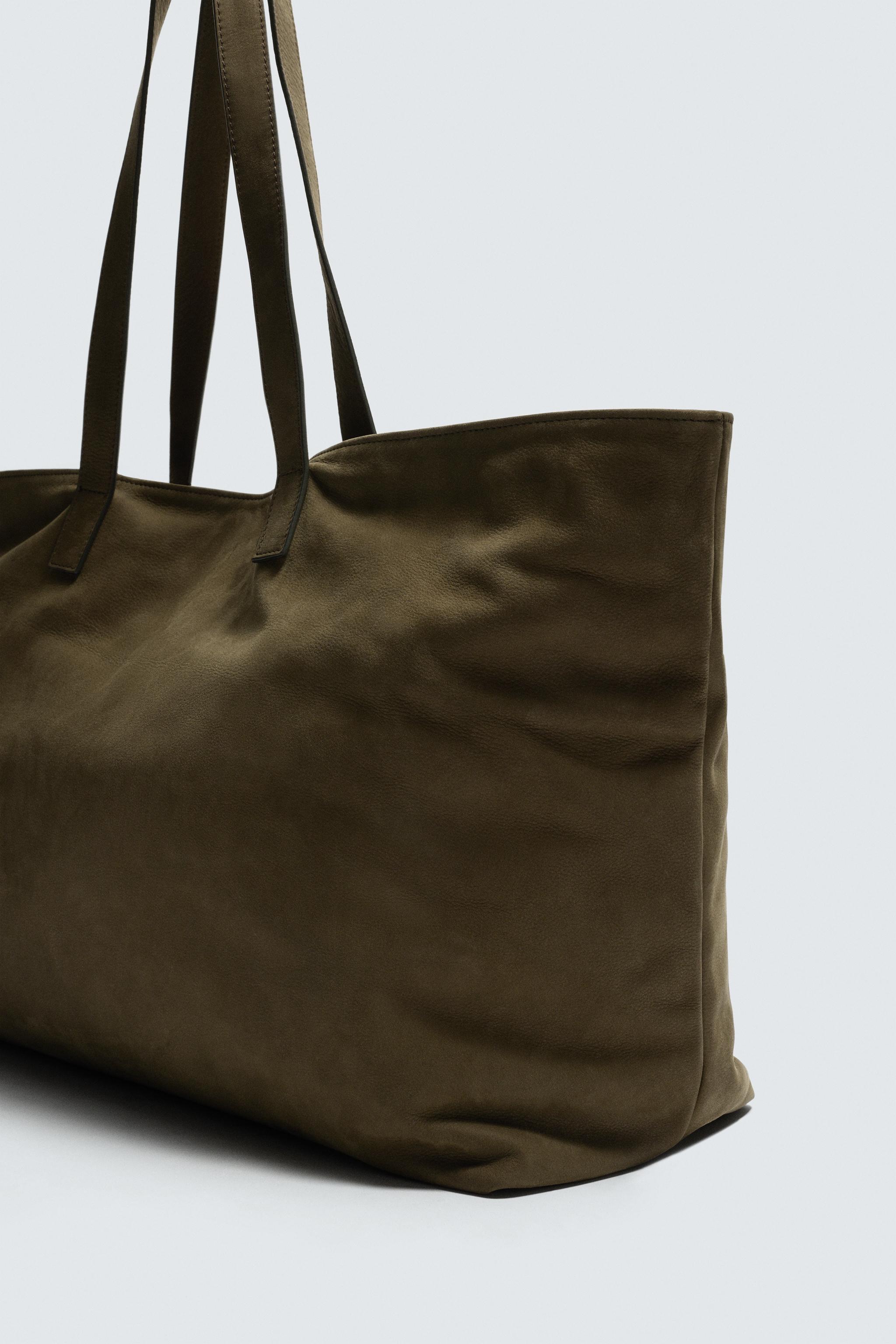 LEATHER SHOPPER BAG