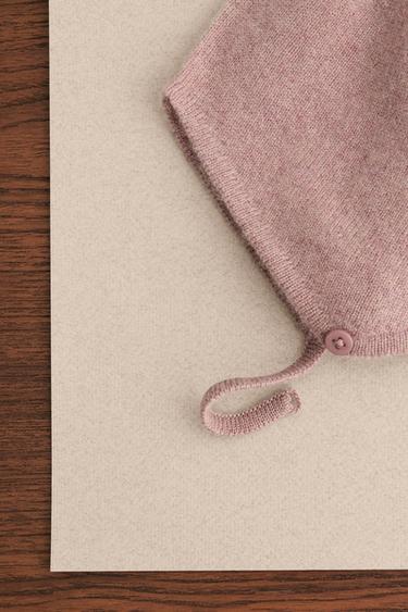 ZARA TIMELESS - 100% CASHMERE BONNET - Light pink by Zara - Image 1
