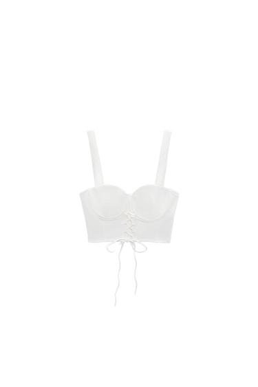 CORSETRY-INSPIRED TOP