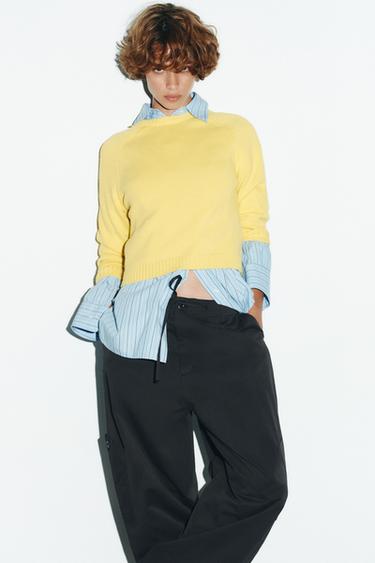BASIC KNIT SWEATER - Yellow by Zara - Image 3