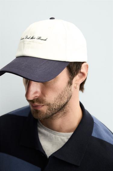 COMBINATION EMBROIDERY CAP - Ecru by Zara - Image 3