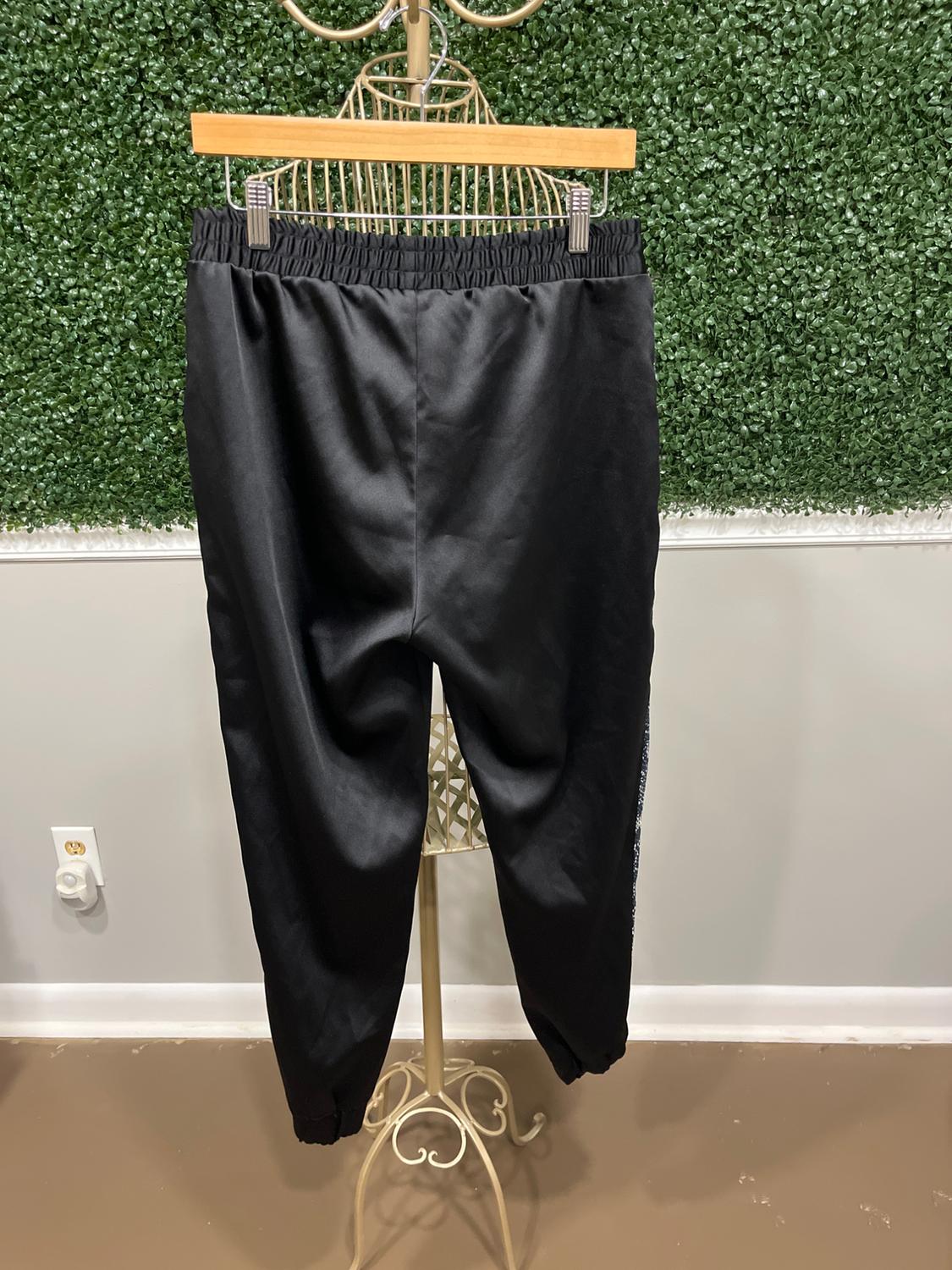 JOGGING PANTS WITH SNAKESKIN PRINT STRIPE - Image 2
