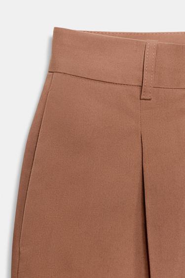 STRAIGHT TROUSERS WITH DARTS - Beige-pink by Zara - Image 7