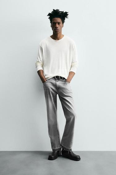 FLARE FIT JEANS - Grey by Zara