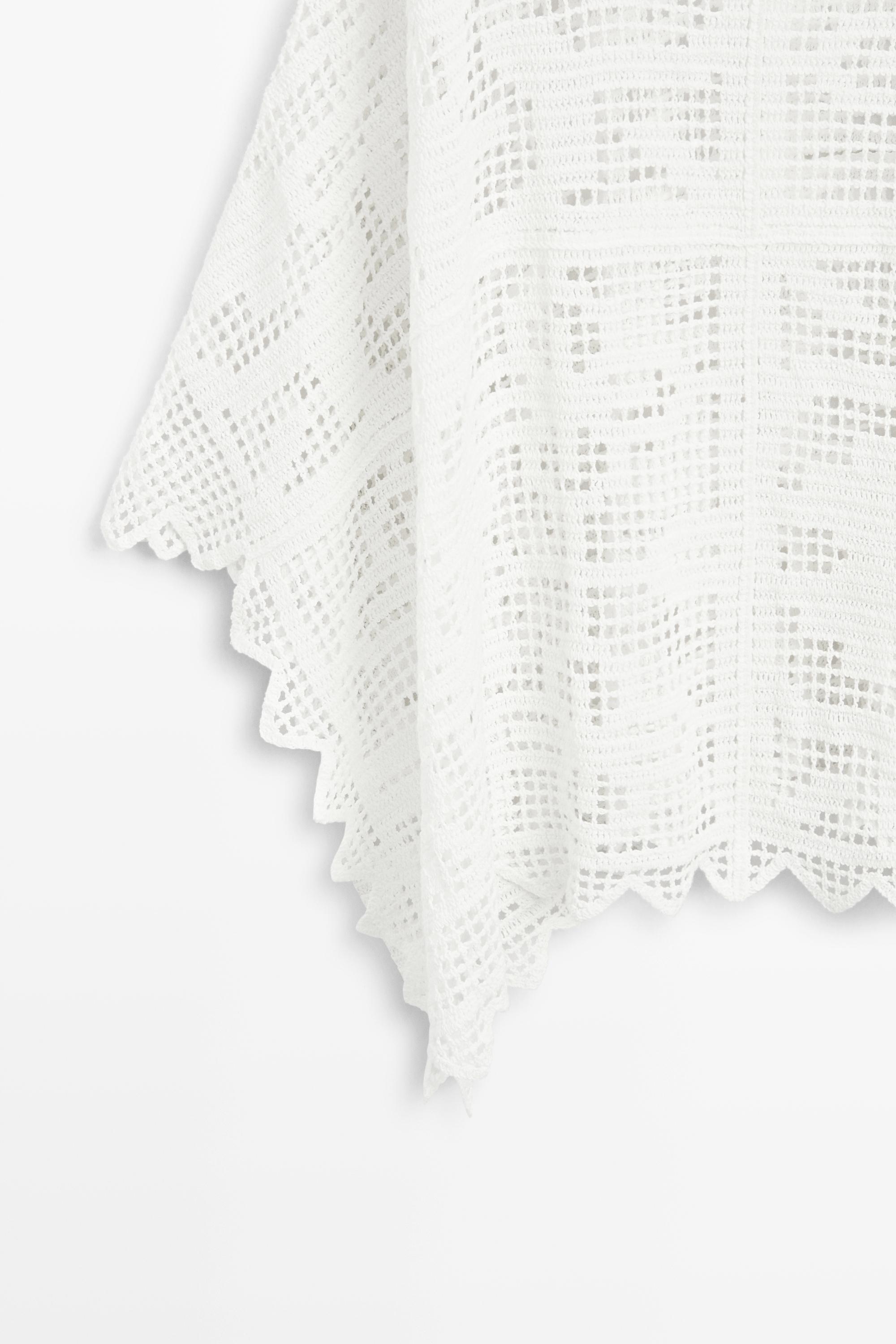 Cape en maille crochet