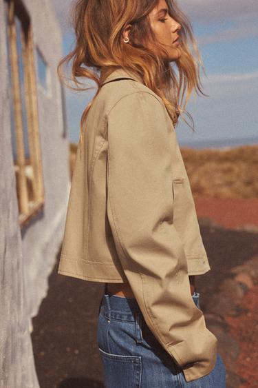 TRENCH COURT CHEMISE - Tabac de Zara - Image 3
