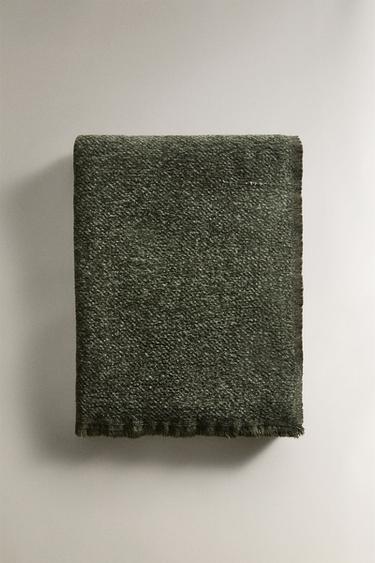 CHENILLE DEKEN - Groen van Zara