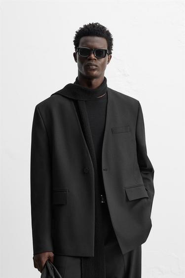 BLAZER OHNE REVERS – LIMITED EDITION - Schwarz von Zara