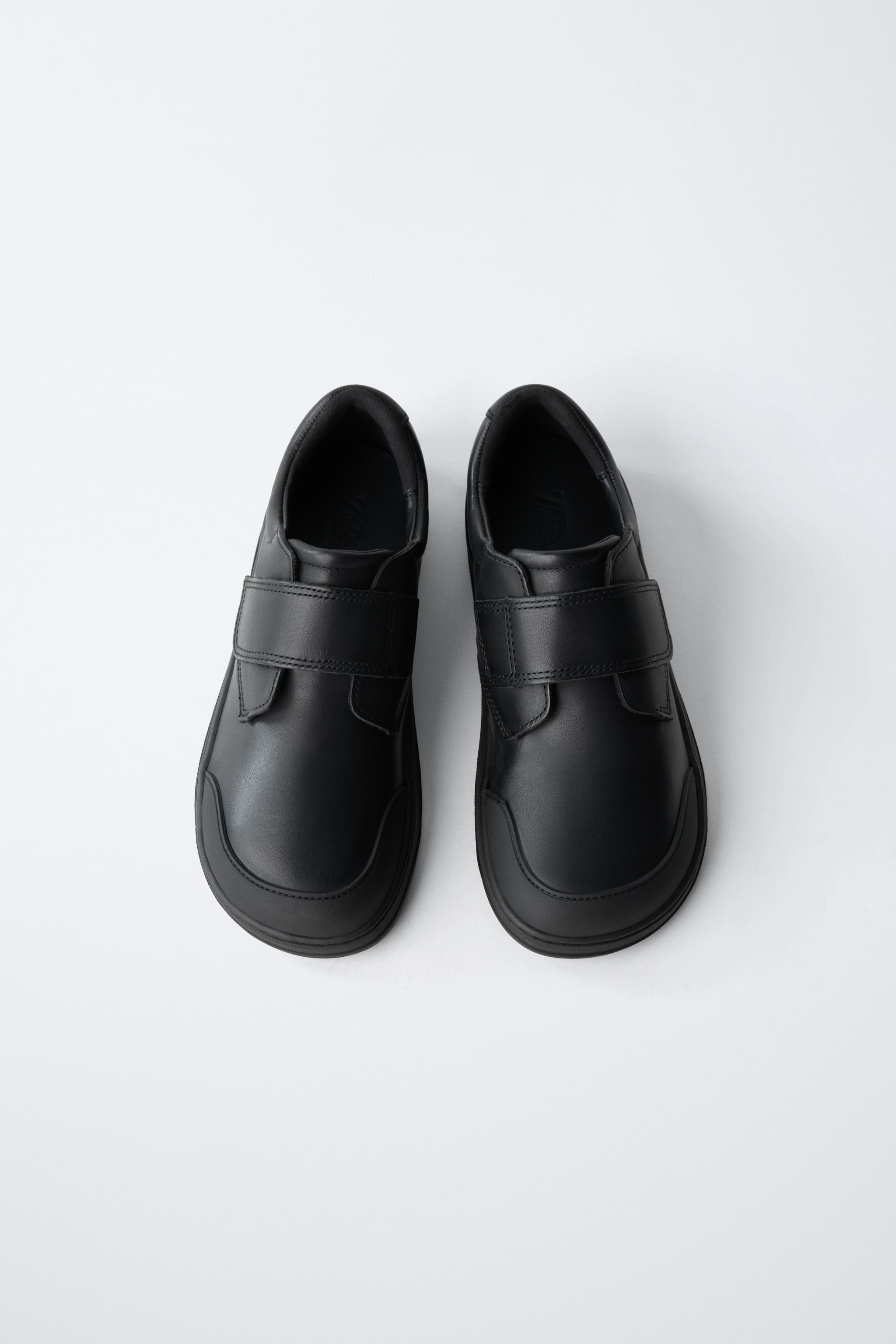 Leather Barefoot School Sneakers